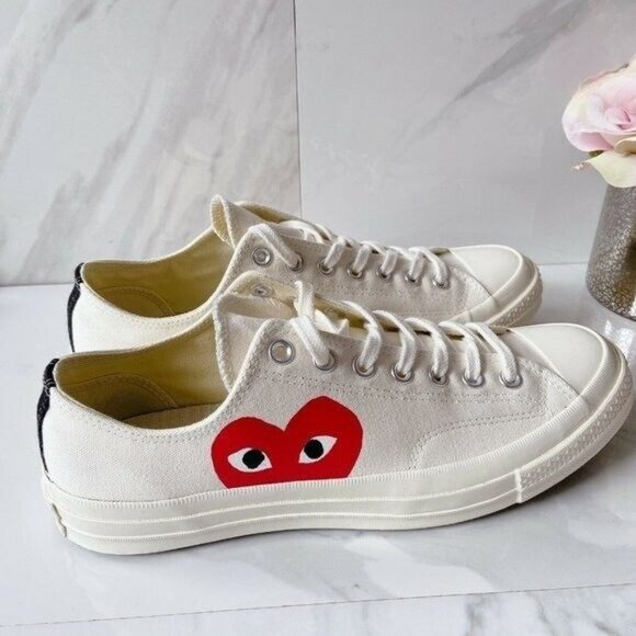 Comme des Garçons PLAY x Converse Chuck Taylor All Star 70 Sneaker Mens US 8 - Picture 5 of 11